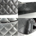 Chanel Shoulder Bag Quilted 25 Double Chain Flap Crossbody CC Logo Turnlock — view 7