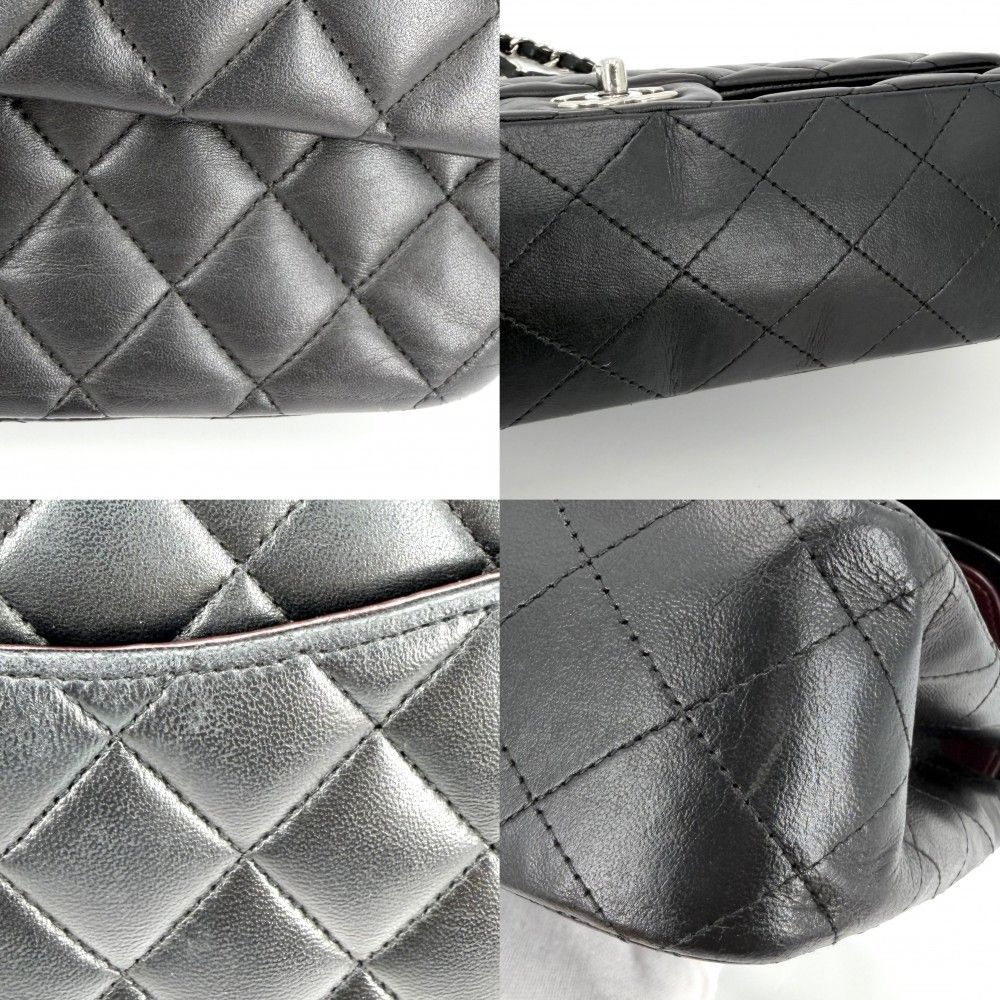 Chanel Shoulder Bag Quilted 25 Double Chain Flap Crossbody CC Logo Turnlock — view 7