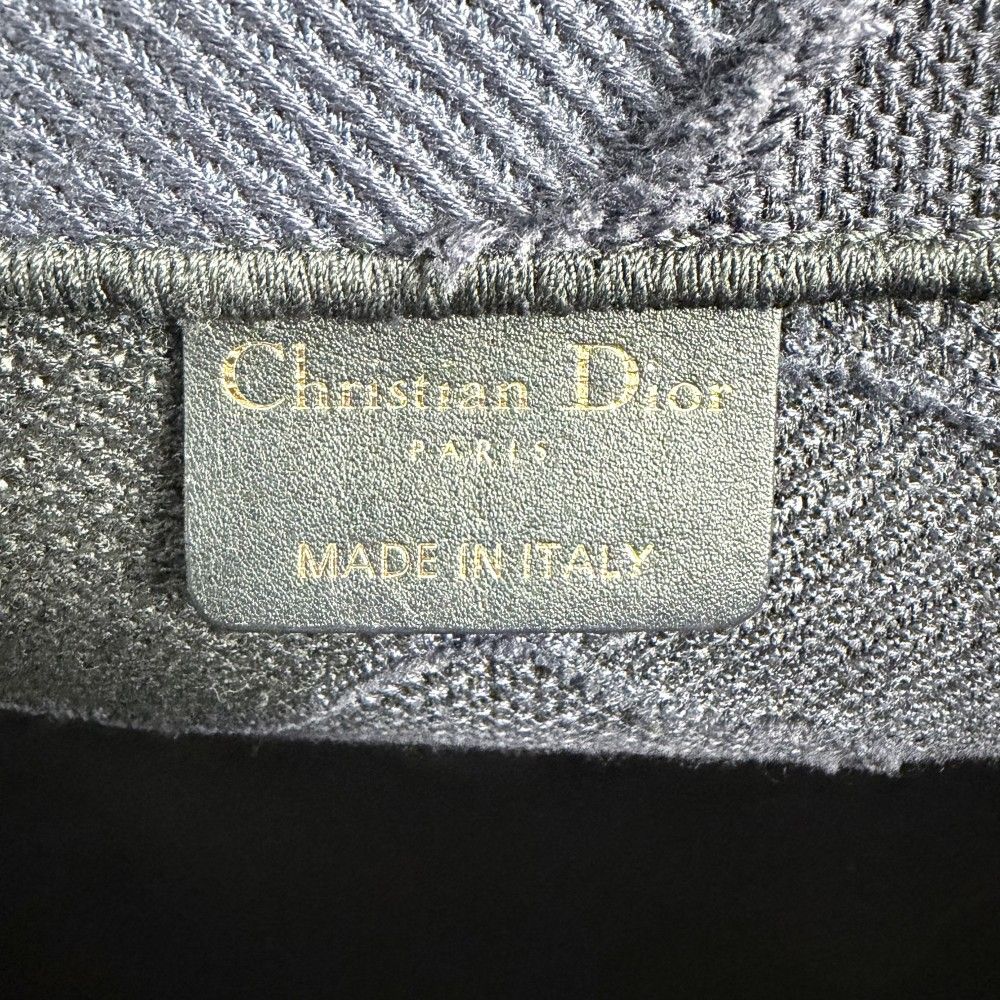 Dior Tote Shoulder Book Handbag Resort Collection Camouflage Canvas Navy — view 5