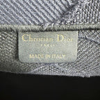 Dior Tote Shoulder Book Handbag Resort Collection Camouflage Canvas Navy — view 5