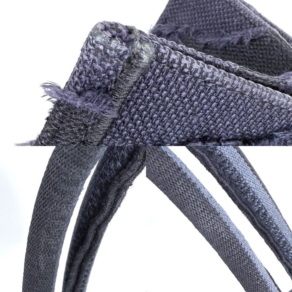 Dior Tote Shoulder Book Handbag Resort Collection Camouflage Canvas Navy — view 8