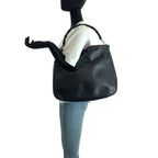 Gucci Bamboo Black Gunmetal Leather 001 Shoulder Bag — view 7