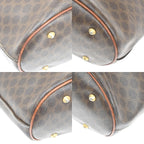 Celine Macadam Tote Shoulder Bag Brown Leather — view 7