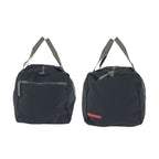 Prada Sports Black Gray Silver Polyester Polyurethane Boston Bag — view 8