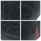 Prada Sports Black Gray Silver Polyester Polyurethane Boston Bag — view 3