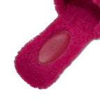 Hermes Oran Sandals Shoes Shearling Pink Flat Mule Boa — view 7