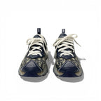Dior Vibe Sneakers Shoes Leather Rubber Fabric Navy White Logo — view 2