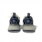 Dior Vibe Sneakers Shoes Leather Rubber Fabric Navy White Logo — view 5