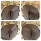 Gucci Brown Beige GG Canvas Leather 019 Tote Shoulder Bag — view 3