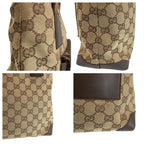 Gucci Brown Beige GG Canvas Leather 019 Tote Shoulder Bag — view 5