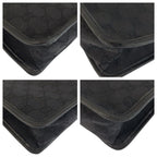 Gucci Black Gold GG Canvas Leather Shoulder Bag — view 3