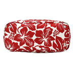 Prada Tote Shoulder Bag 2-Way Nylon Red White Hibiscus Floral Pattern Flower — view 3