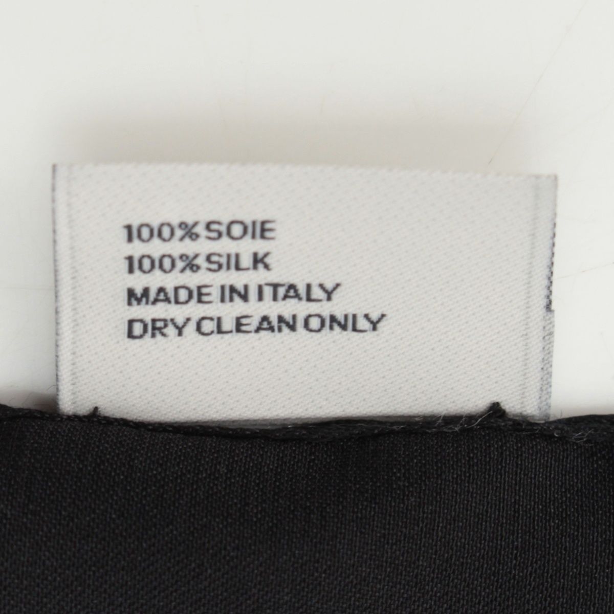 Celine Silk Triomphe Logo Large Scarf Black White — view 9