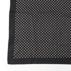 Celine Silk Triomphe Logo Large Scarf Black White — view 4