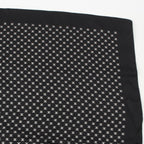 Celine Silk Triomphe Logo Large Scarf Black White — view 3
