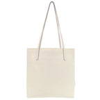 Prada Triangle Logo Plato Tote Silver Saffiano Leather White Shoulder Bag — view 2
