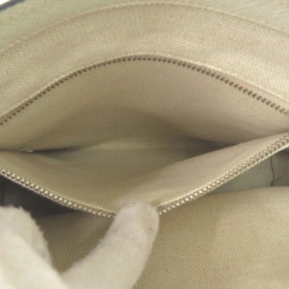 Prada Triangle Logo Plato Tote Silver Saffiano Leather White Shoulder Bag — view 6