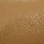 Prada Vitello Daino Gold Leather Brown Tote Shoulder Bag — view 7