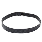 Gucci Belt Interlocking GG Supreme Leather Black Cool — view 3
