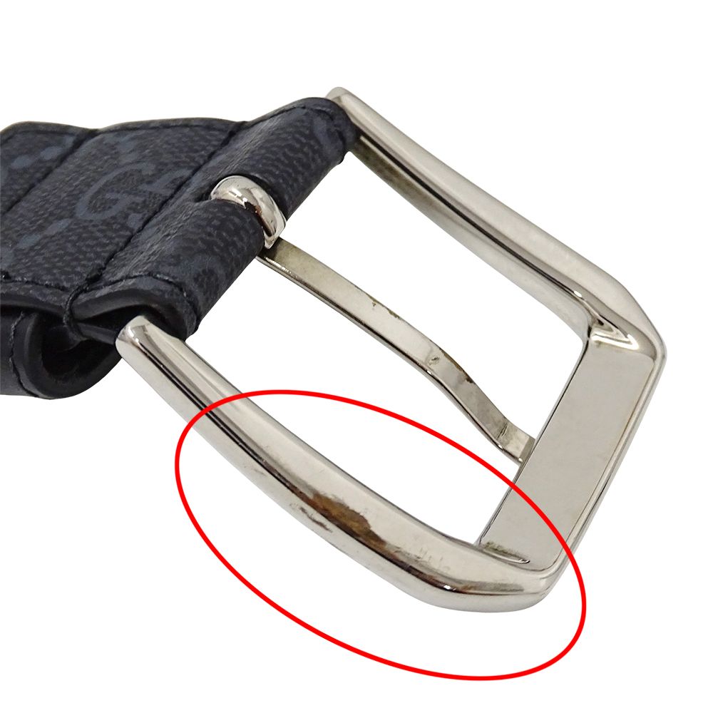 Gucci Belt Interlocking GG Supreme Leather Black Cool — view 9