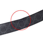 Gucci Belt Interlocking GG Supreme Leather Black Cool — view 7