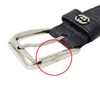 Gucci Belt Interlocking GG Supreme Leather Black Cool — view 8