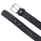 Gucci Belt Interlocking GG Supreme Leather Black Cool — view 4