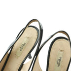 Prada Sandals Sling Bag Enamel 36 Black — view 4