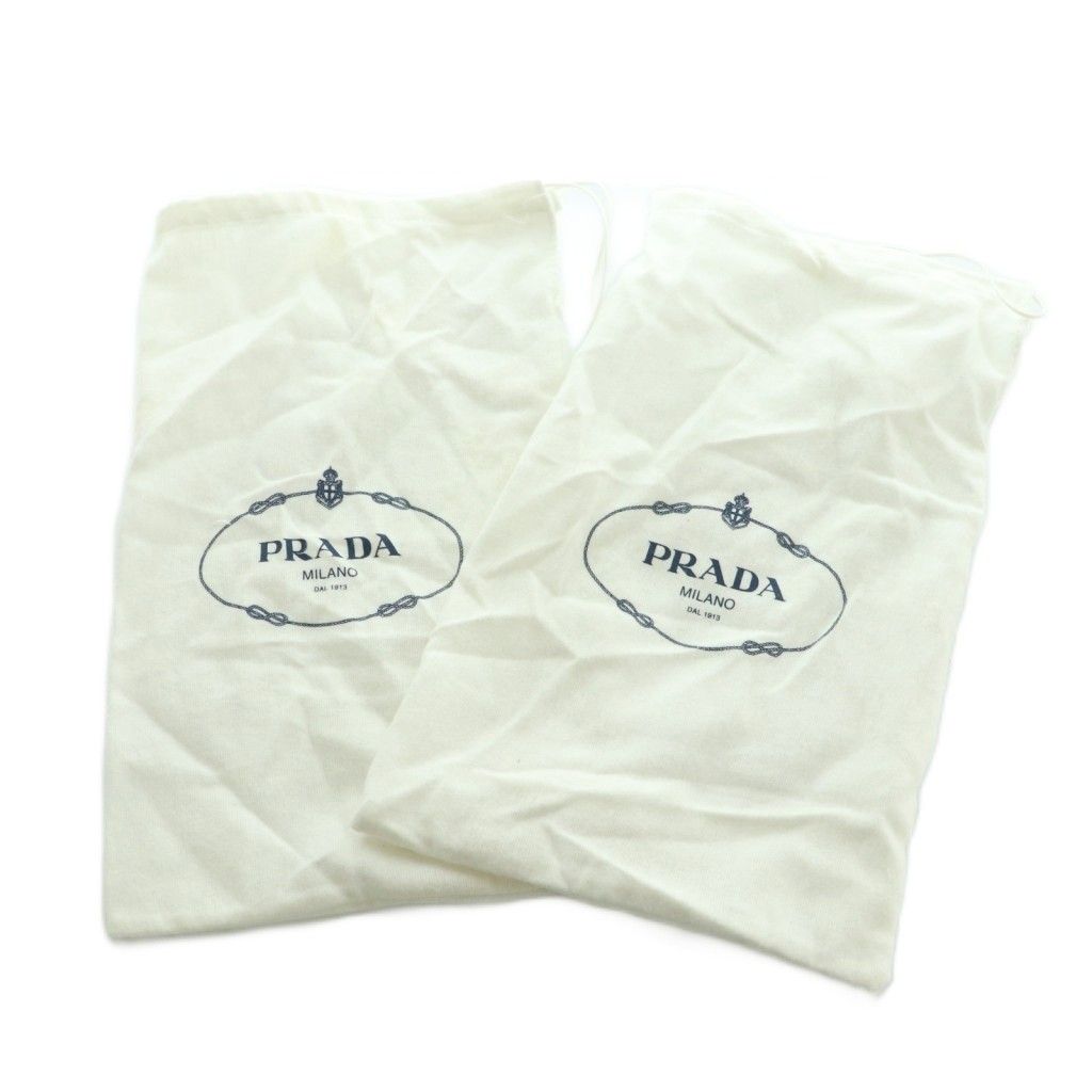Prada Sandals Sling Bag Enamel 36 Black — view 7