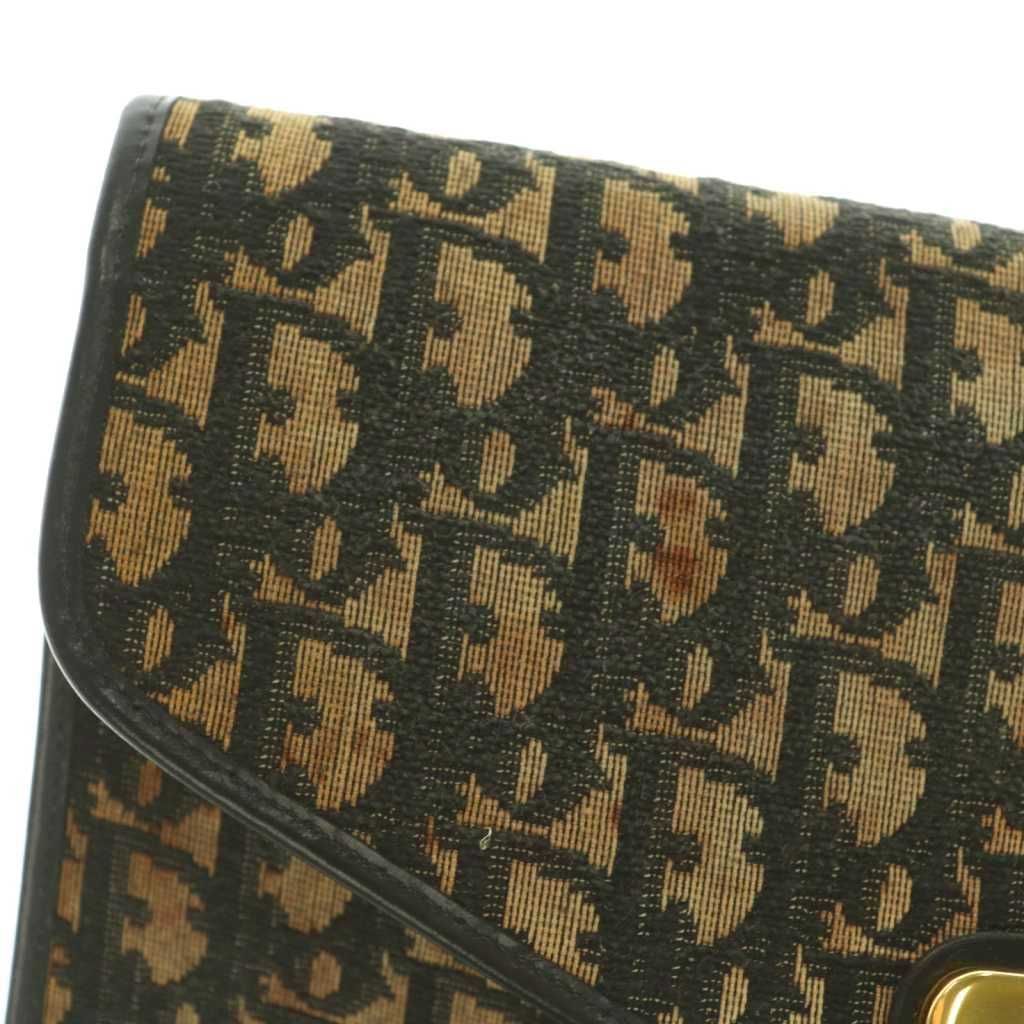 Dior Clutch Party Trotter Pattern Beige Black — view 8