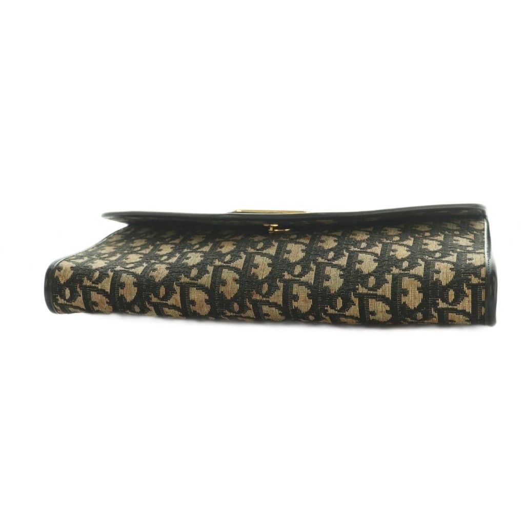 Dior Clutch Party Trotter Pattern Beige Black — view 4