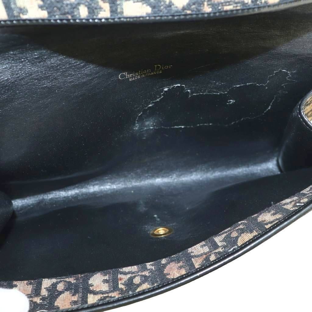 Dior Clutch Party Trotter Pattern Beige Black — view 5