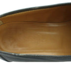 Hermes Chaine D'ancre Loafers Moccasins Logo Leather Gold 37 Navy — view 7