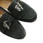 Hermes Chaine D'ancre Loafers Moccasin Suede Leather 37 Gray — view 3