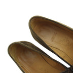 Hermes Constance Loafers Moccasins Logo Suede Leather 37 Brown — view 4