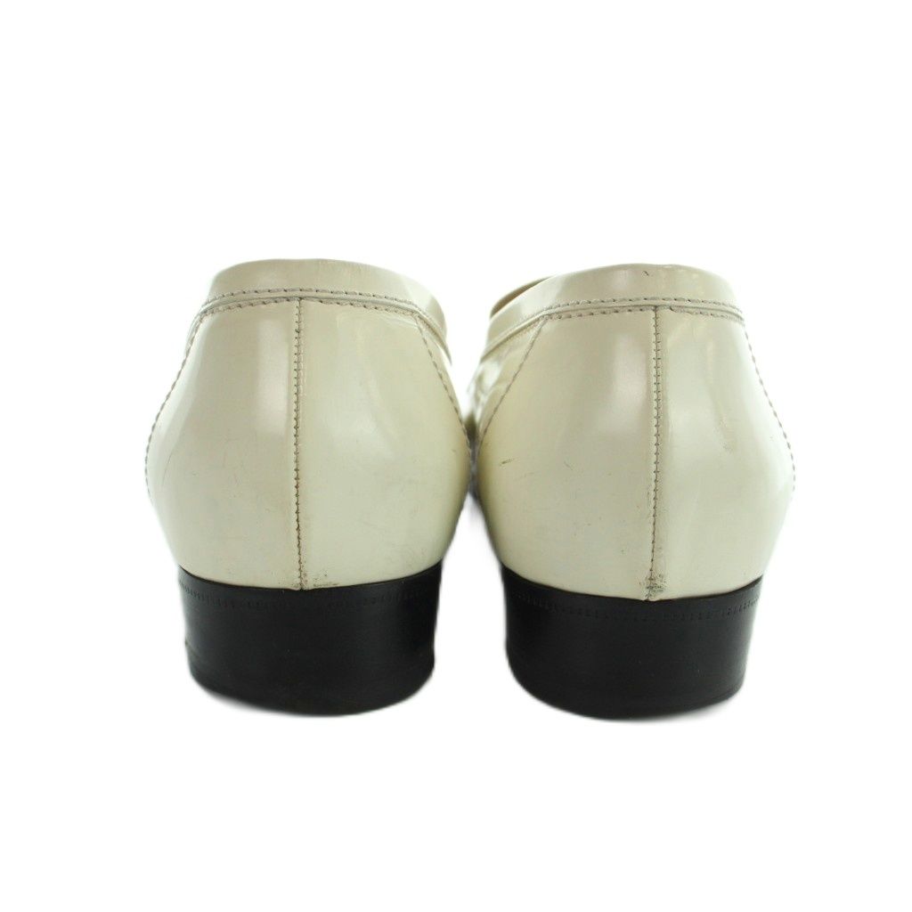 Hermes Chaine D'ancre Loafers Moccasins Leather 37 Ivory — view 5