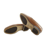 Hermes H Logo Loafers Moccasins Leather Logo 37.5 Brown — view 6