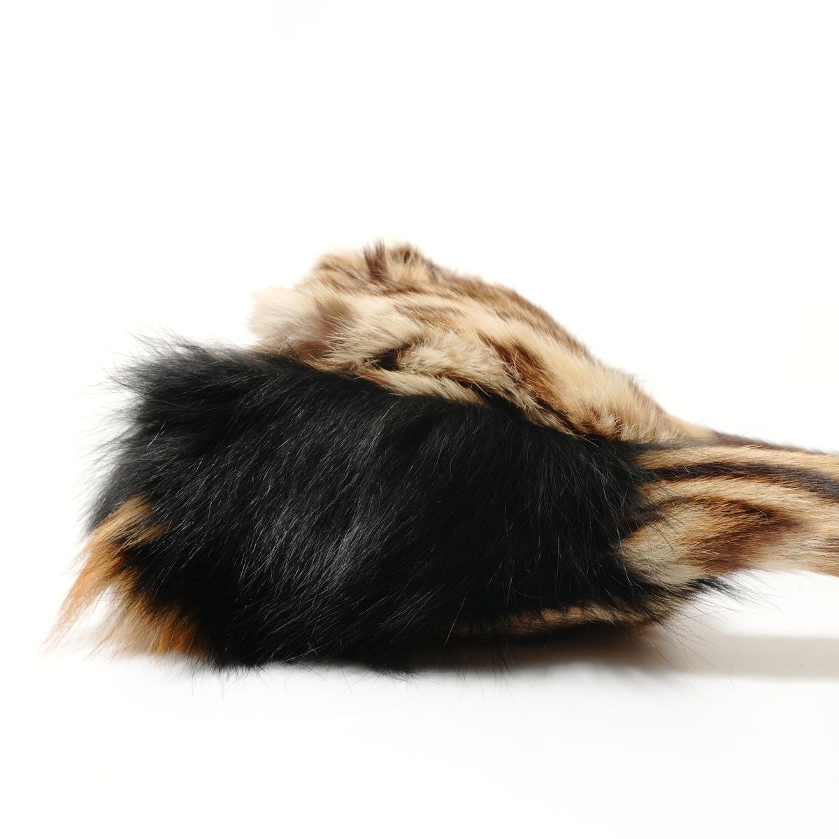 Fendi Shoulder Bag Leopard Print Rabbit Fur — view 4