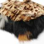 Fendi Shoulder Bag Leopard Print Rabbit Fur — view 6
