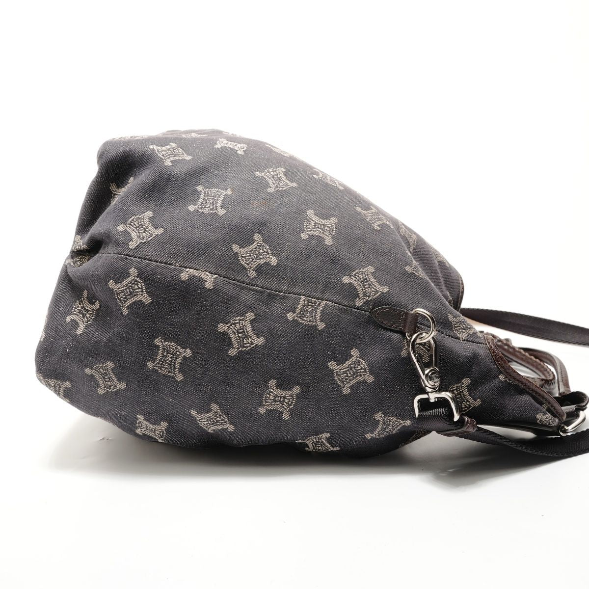 Celine Shoulder Bag Macadam Denim 2-Way — view 4