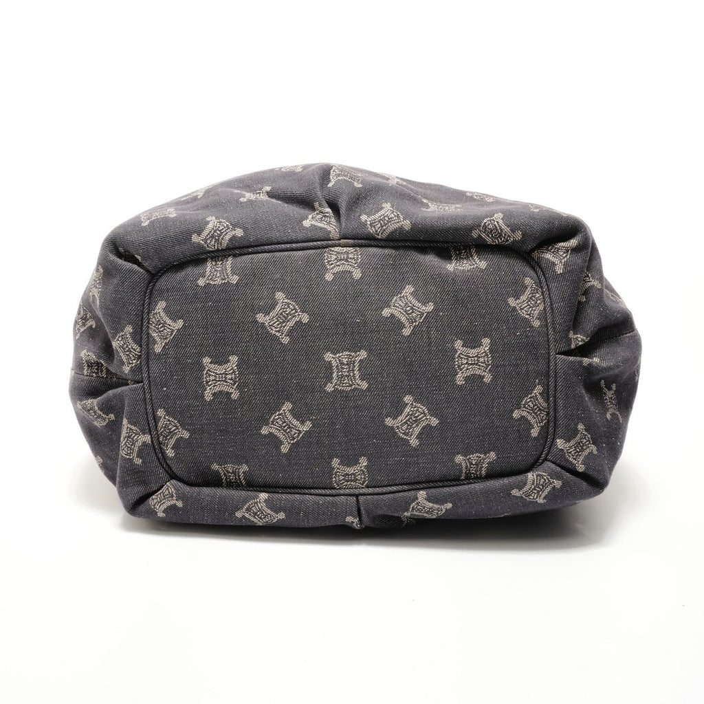 Celine Shoulder Bag Macadam Denim 2-Way — view 7