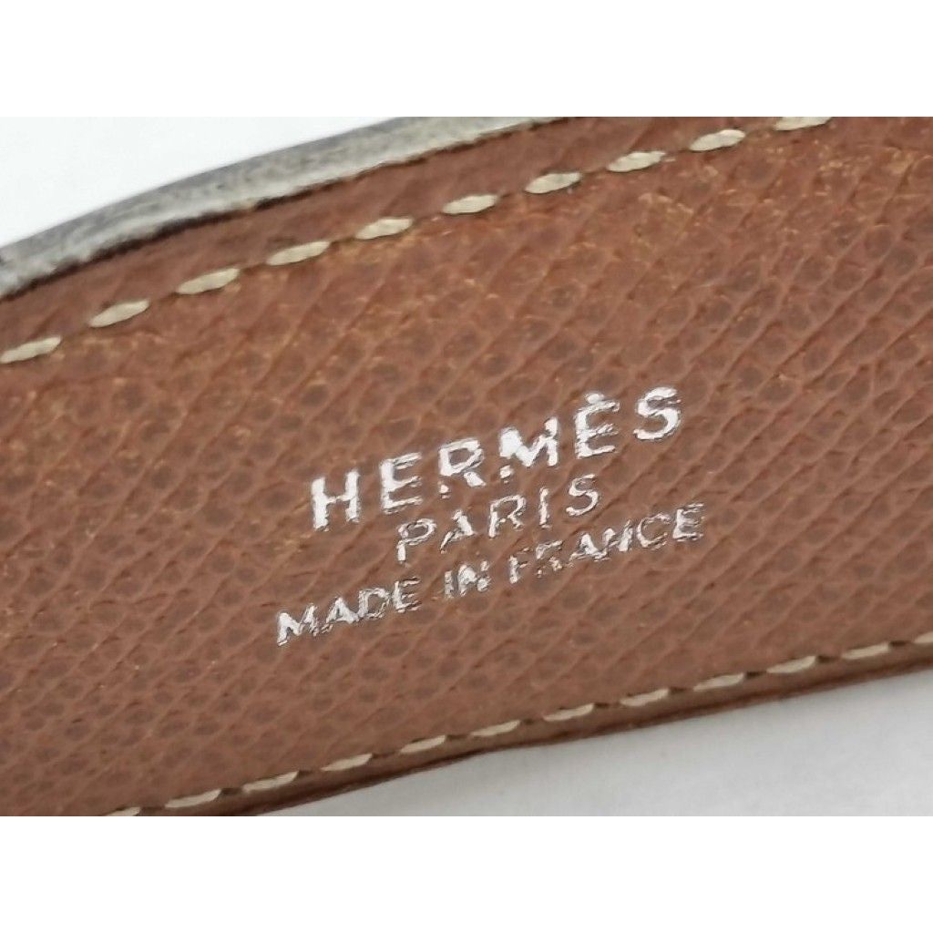 Hermes Belt Black Brown Leather — view 3