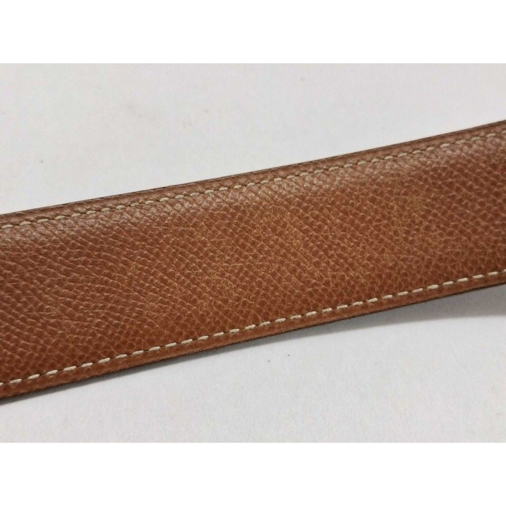 Hermes Belt Black Brown Leather — view 5