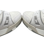 Louis Vuitton Sneakers Trainer 37 Leather LV logo Monogram Flower White — view 7