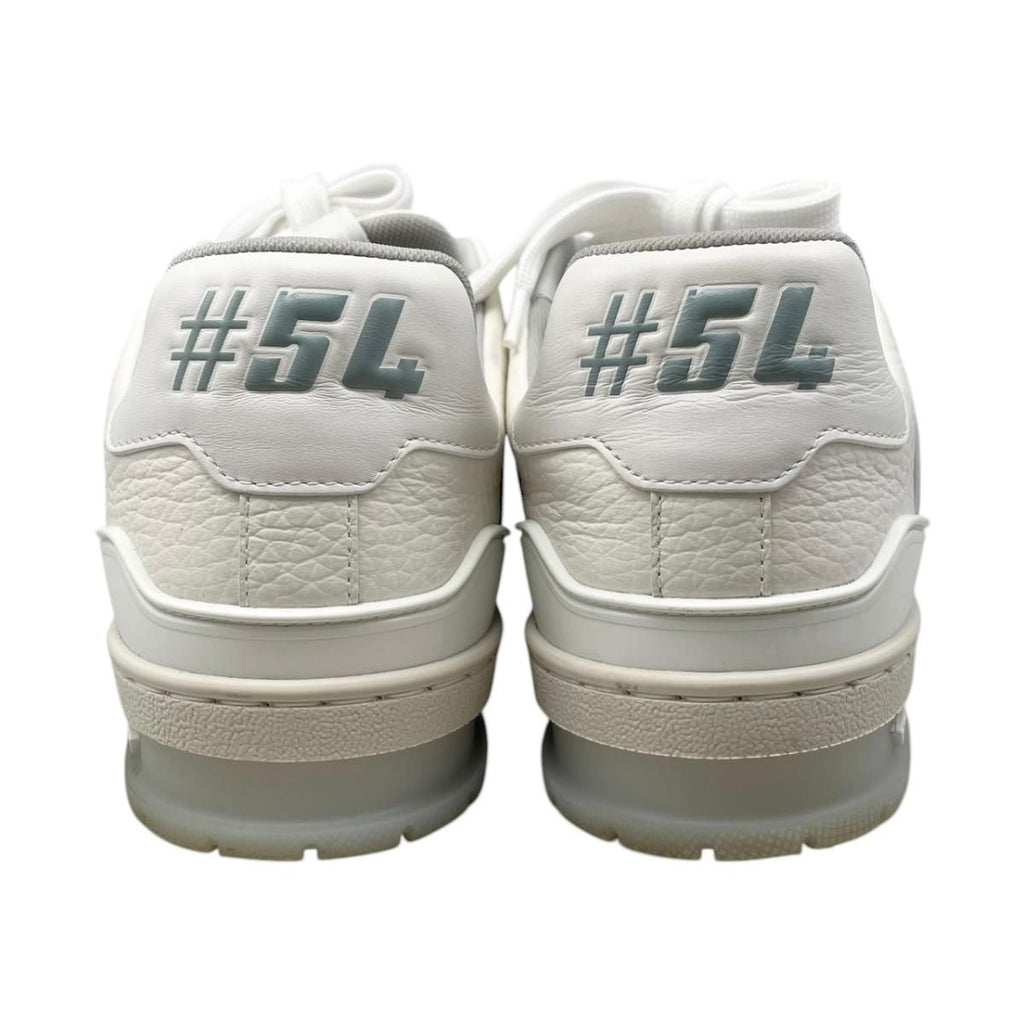 Louis Vuitton Sneakers Trainer 37 Leather LV logo Monogram Flower White — view 4