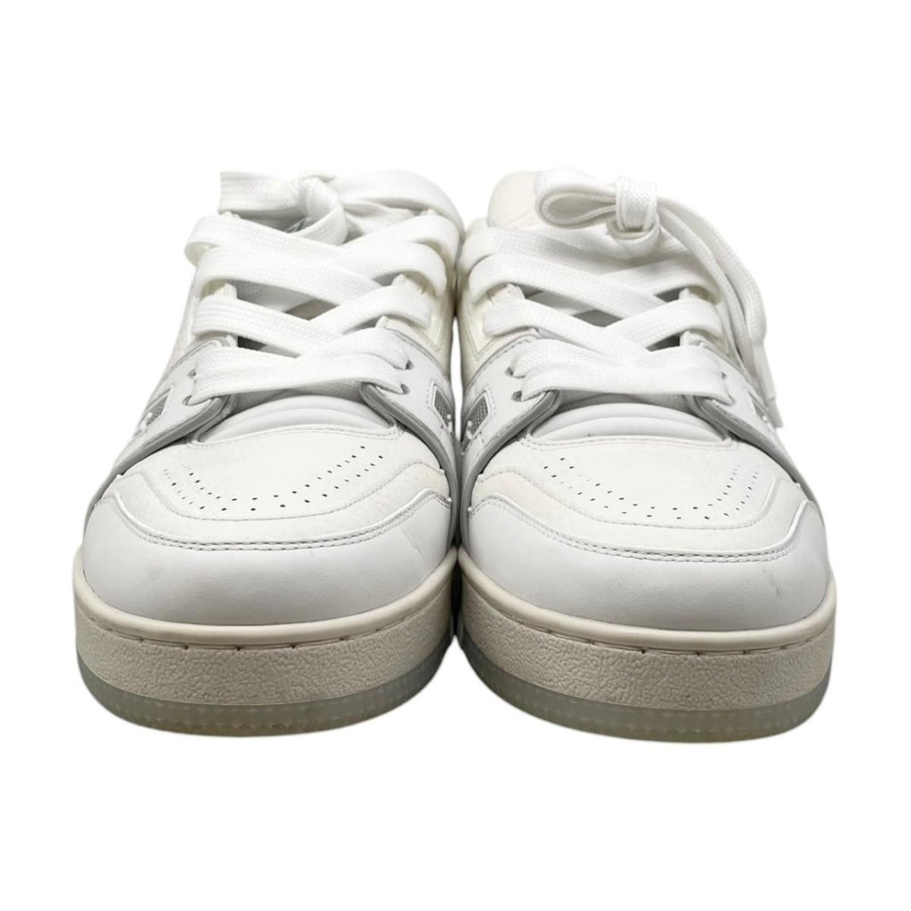 Louis Vuitton Sneakers Trainer 37 Leather LV logo Monogram Flower White — view 3