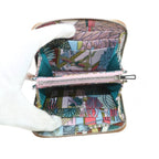 Hermes Azap Silk in Compact Mini Wallet Veau Zip Around Coin Purse Beige — view 5