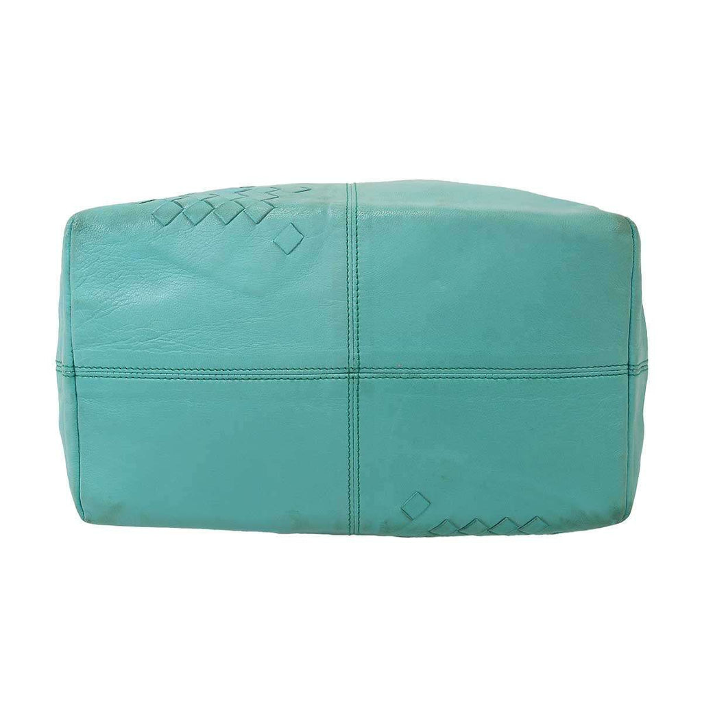 Bottega Veneta Intrecciato Leather Handbag Blue — view 4
