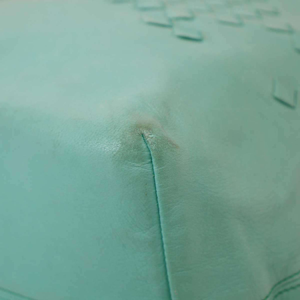 Bottega Veneta Intrecciato Leather Handbag Blue — view 6