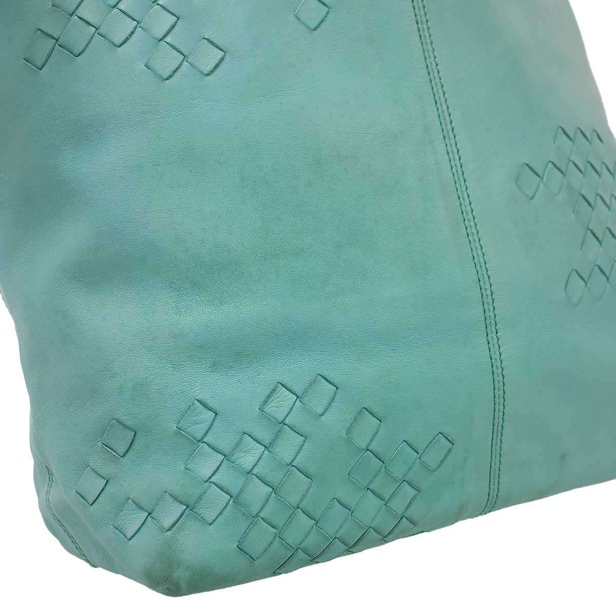 Bottega Veneta Intrecciato Leather Handbag Blue — view 8